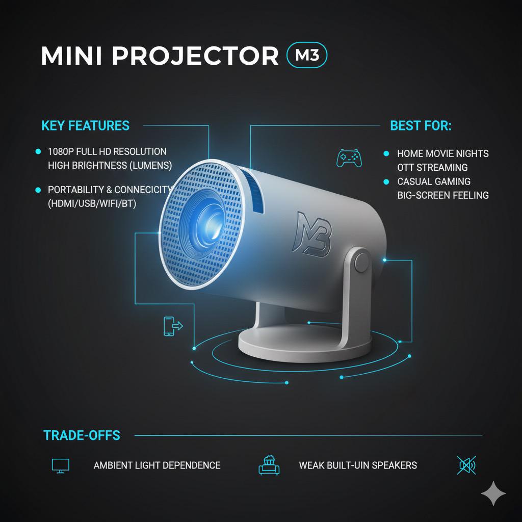 M3 Mini Projector